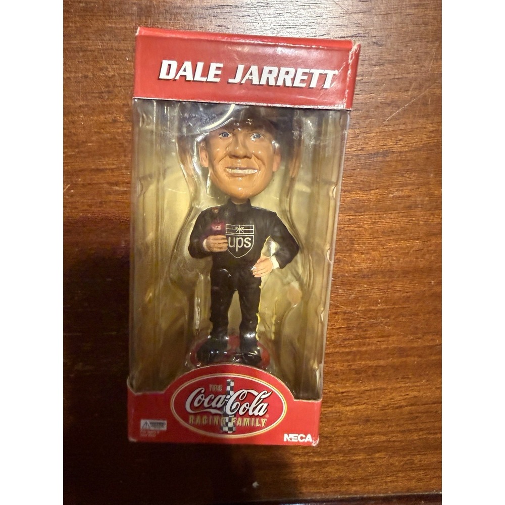 Vintage Dale Jarrett 88 Coca Cola family racing Bobblehead Box‎ Damaged